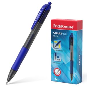 Gelinis rašiklis SMART-GEL Erich Krause, 0,5 mm, automatinis, mėlynas