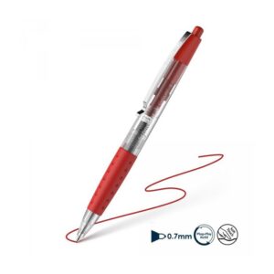 Gelinis rašiklis SCHNEIDER GELION+, 0,7 mm, raudonas
