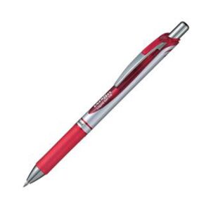 Gelinis rašiklis PENTEL ENERGEL BL17, 0,7 mm, raudonas