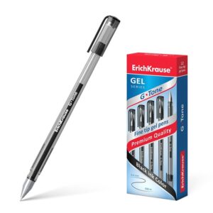 Gelinis rašiklis Erich Krause G-Tone, 0,5 mm, juodas