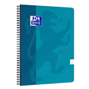 Sąsiuvinis A4+, OXFORD Touch Notebook, 70 l., langeliais, su spirale, turkio sp.