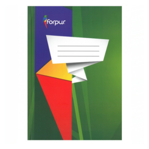 Sąsiuvinis FORPUS A4, kietu viršeliu, 96 l., langeliais, kietu matiniu viršeliu