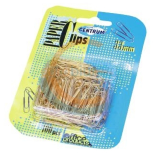 Sąvaržėlės CENTRUM, 33 mm, 100 vnt., auksinė sp.