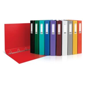 Segtuvas žiedinis FORPUS A4/35mm, 4Q, geltona sp.