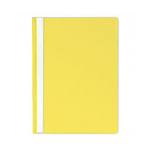 Segtuvėlis A4 skaidriu viršeliu, geltona sp.