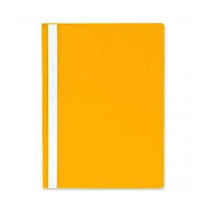 Segtuvėlis A4 skaidriu viršeliu, oranžinė sp.