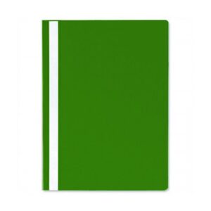 Segtuvėlis A4 skaidriu viršeliu, žalia sp.