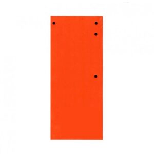 Kartoniniai skirtukai dokumentams, 50 l., 11 x 23 cm, raudona sp.