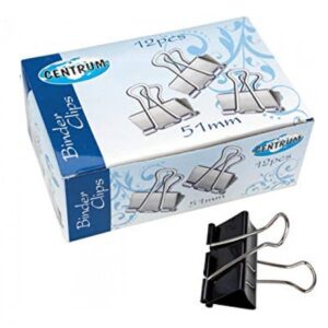 Spaustukai popieriui CENTRUM 51 mm, 12 vnt.