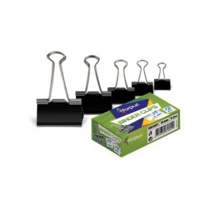 Spaustukai popieriui FORPUS 15 mm, 12 vnt.