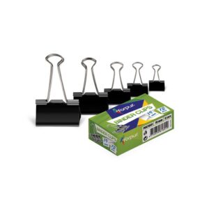 Spaustukai popieriui FORPUS 25 mm, 12 vnt.