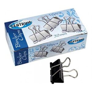 Spaustukai popieriui CENTRUM 32 mm, 12 vnt.