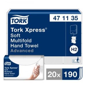 Popierinės servetėlės TORK Advanced H2 2 sl., 190 vnt.