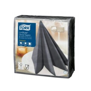 Serviravimo servetėlės TORK Lyn Style 39 x 39 cm, 50 vnt., antracito sp.