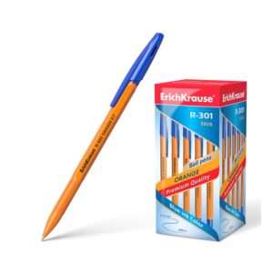 Tušinukas EK R-301, oranžiniu korpusu, 0,7 mm, mėlynas