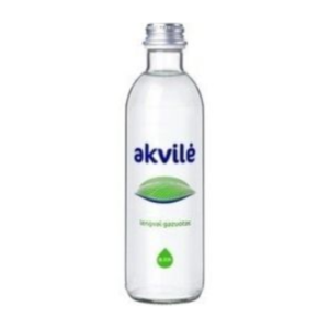 Mineralinis vanduo AKVILĖ, gazuotas, 0,33 l, stikle
