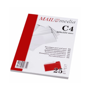 Vokas C4 (229 x 324 mm), 90 g, su juostele, 25vnt.