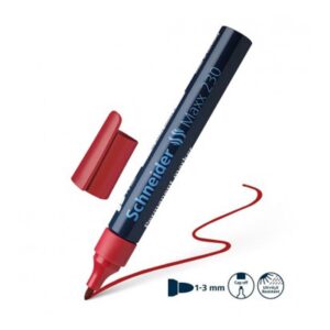 Permanentinis žymeklis SCHNEIDER MAXX 230, 1-3 mm, raudonas