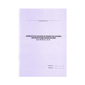 Darbuotojo saugos ir sveikatos įvadinių instruktavimų registravimo žurnalas