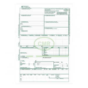 CMR blankai, 4 lapai, 30 kompl. su numeracija