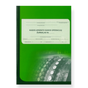 EKA kasos operacijų žurnalas vertikalus, A4