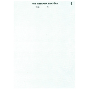PVM sąskaita - faktūra A4