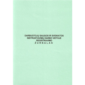 Darbuotojo saugos ir sveikatos instruktavimų darbo vietoje registravimo žurnalas