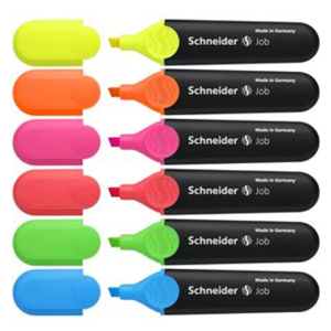 Teksto žymeklis SCHNEIDER JOB 150, 6 sp. rinkinys