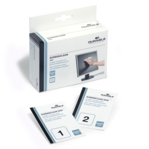 Servetėlės ekranams DURABLE Screen Clean Duo, 10 vnt.