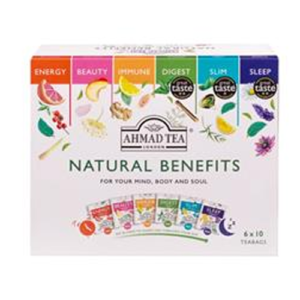 Arbata AHMAD Tea, įvairių rūšių ir žolelių užpilų rinkinys, 6 x 10 pak.