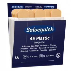Vandeniui atsparūs pleistrai SALVEQUICK, 45 vnt.