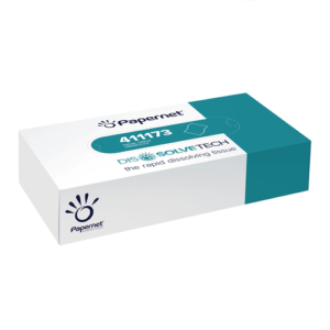 Popierinės veido servetėlės PAPERNET DISSOLVE TECH 2 sl. baltos, 100 vnt.