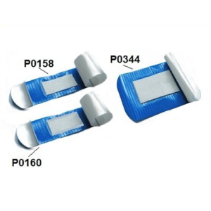 Aptinkami vandeniui atsparūs pleistrai trijų dydžių, 100 vnt, mėlyni