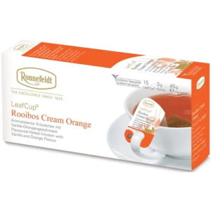 Arbata žolelių RONNEFELD LeafCup Rooibos Cream Orange, 15 pak.