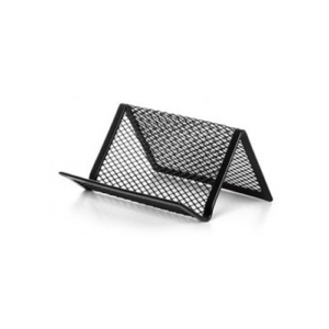 Vizitinių kortelių stovelis, metalinis, juoda sp.