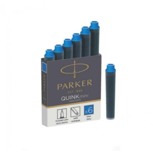 Rašalo kapsulės PARKER mėlynos 6 vnt.