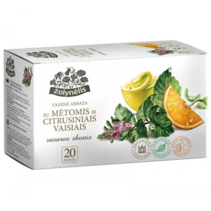 Arbata Žolynėlis Vasaros skonis su mėtomis ir citrusiniais vaisiais, 20 pak.