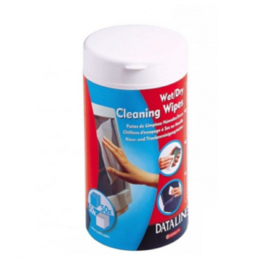 Valymo servetėlių rinkinys ekranams DATALINE, 50 + 50 vnt.