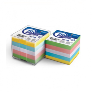 Lapeliai užrašams  dėžutėje FORPUS 90 x 90 mm, 800 l, spalvoti