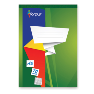 Bloknotas A5 FORPUS, 70 lapų, langeliais