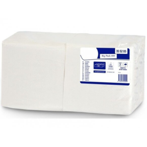 Servetėlės Big-pak 400 vnt. baltos