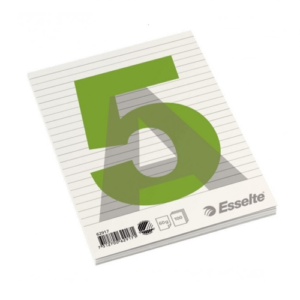 Bloknotas klijuotas ESSELTE A5, 100 lapų, linijomis