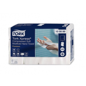 Popierinis rankšluostis servetėlėmis Tork Xpress Compressed Soft Multifold H2, 2 sl.