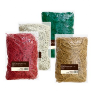 Kanceliarinės gumelės 60 mm, 1 kg.