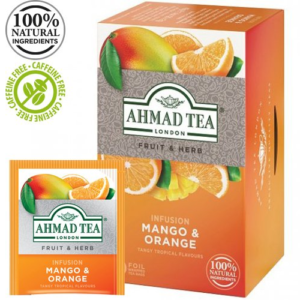 Arbata vaisinė AHMAD ALU MANGO & ORANGE, 20 pak.