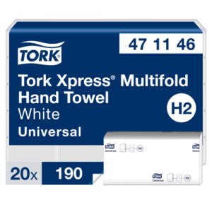 Popierinis rankšluostis servetėlėmis Tork Xpress Multifold Mini Jumbo H2, 2 sl.